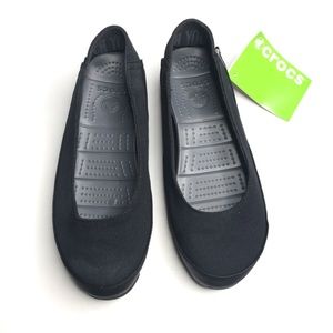 crocs canvas flats